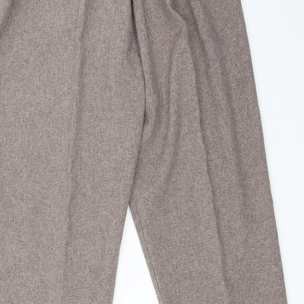 Preworn Womens Brown   Trousers  Size 16 L29 in