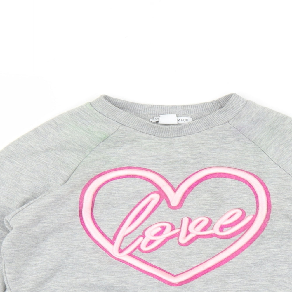 Primark Girls Grey   Pullover Sweatshirt Size 7-8 Years