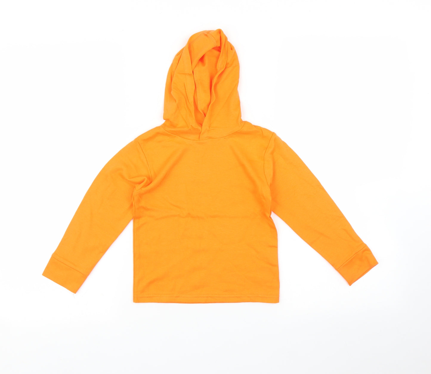 Preworn Boys Orange   Pullover Hoodie Size 2-3 Years