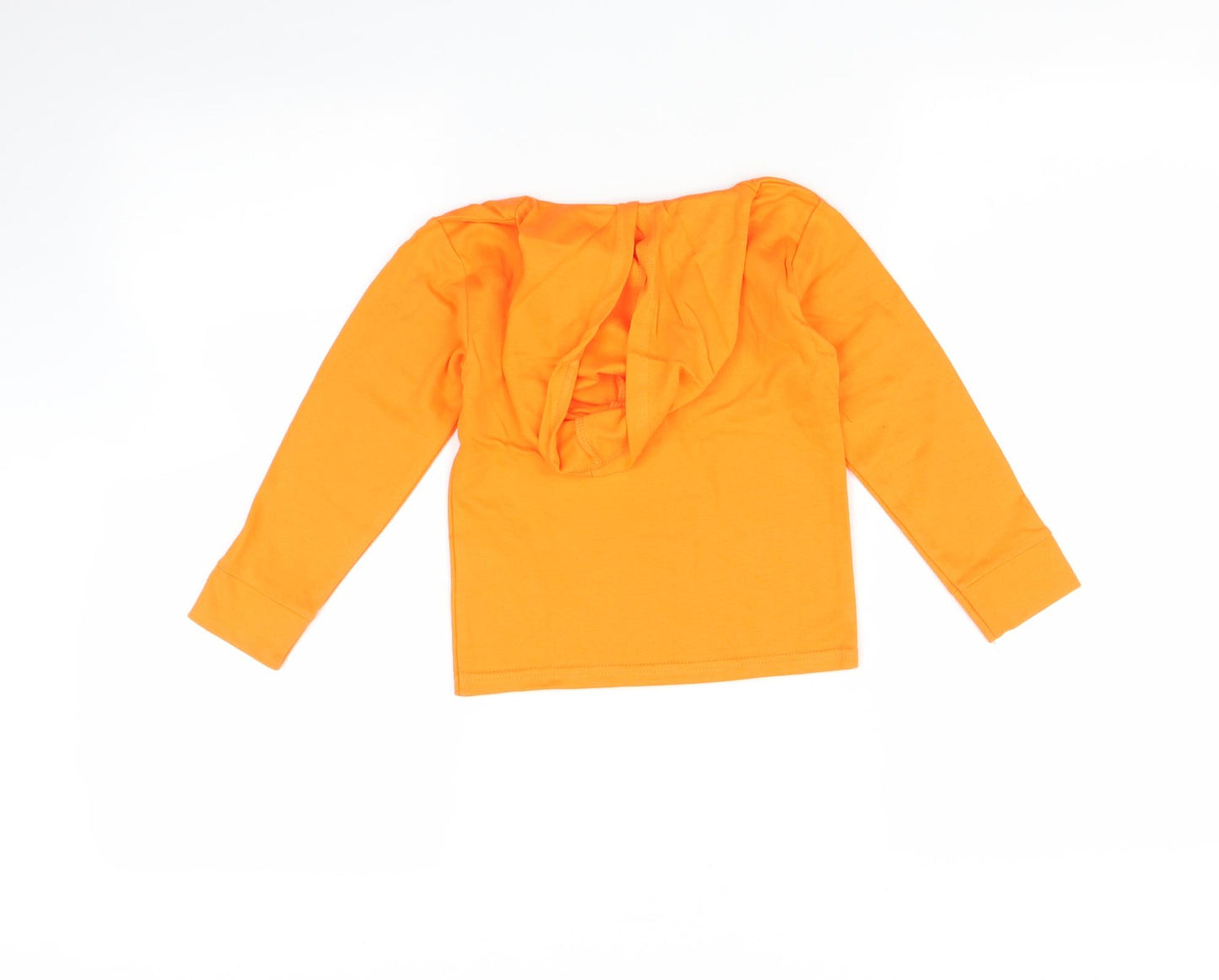Preworn Boys Orange   Pullover Hoodie Size 2-3 Years