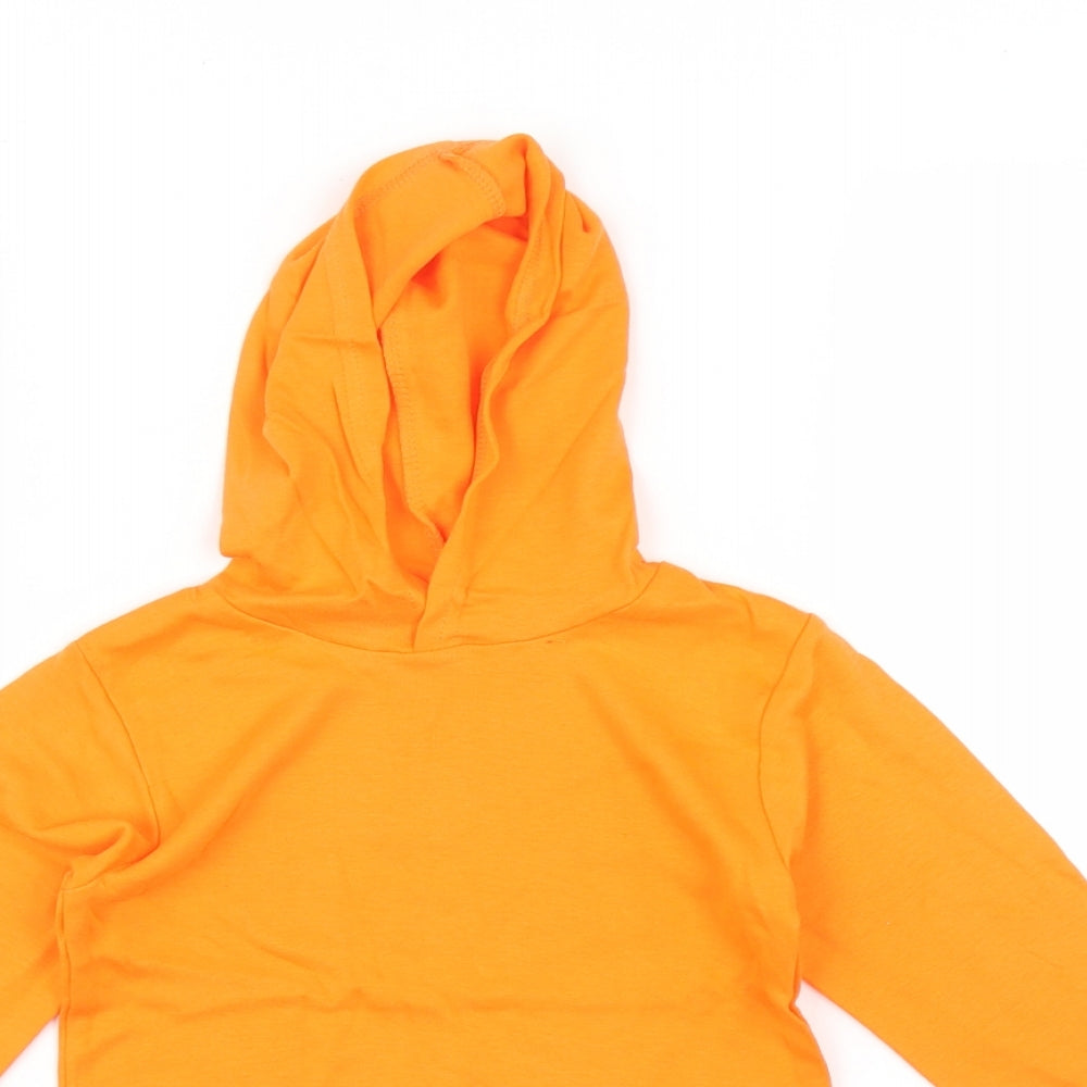 Preworn Boys Orange   Pullover Hoodie Size 2-3 Years