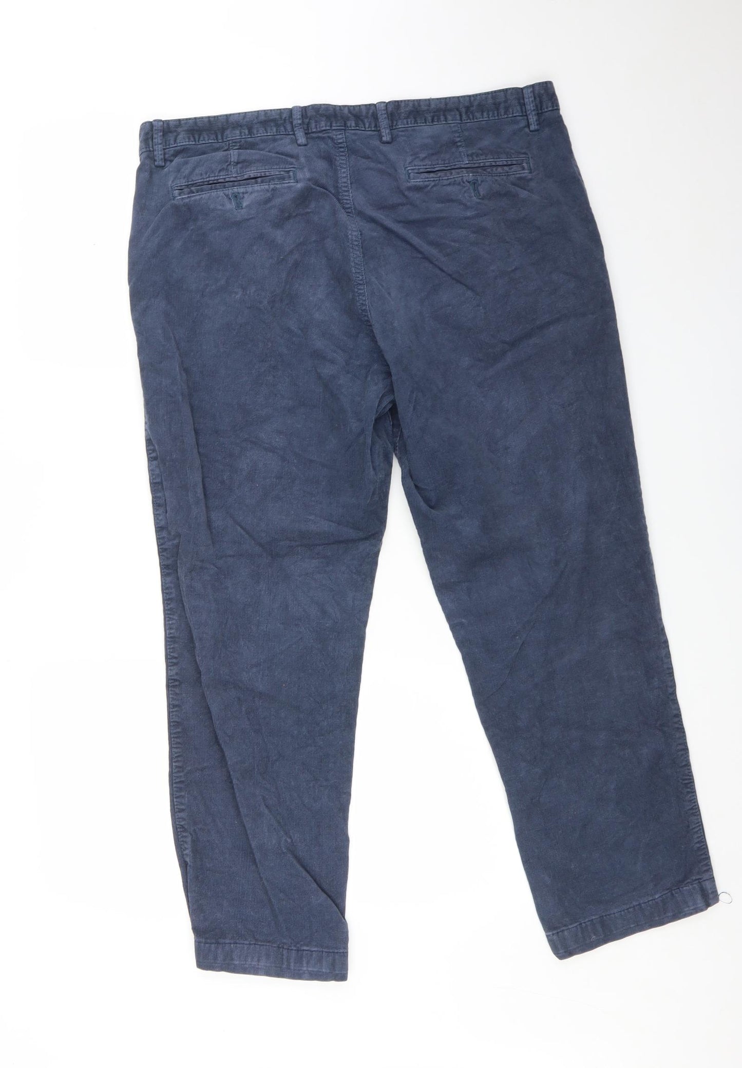 Marks and Spencer Mens Blue   Trousers  Size 36 L29 in