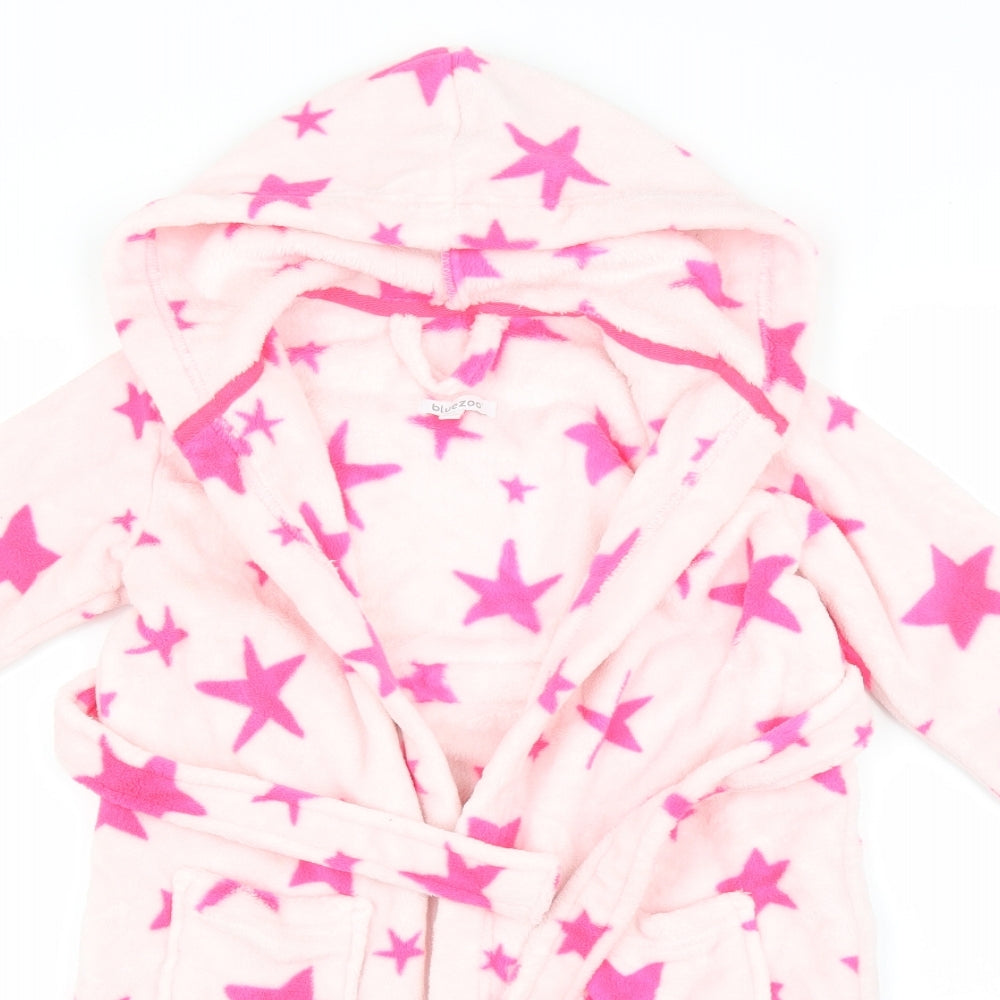 Bluezoo Girls Pink    Robe Size 4-5 Years  - Star print