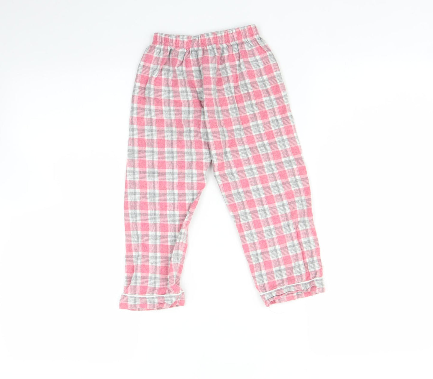 Mini vanilla Girls Pink Check   Pyjama Pants Size 3-4 Years