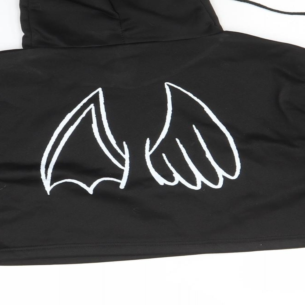 Preworn Womens Black   Pullover Hoodie Size M