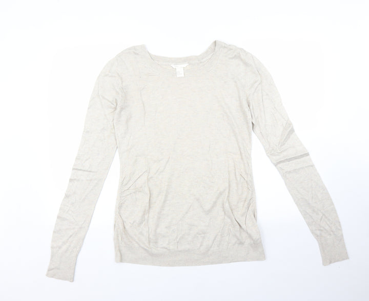 H&M Womens Beige   Pullover Jumper Size M