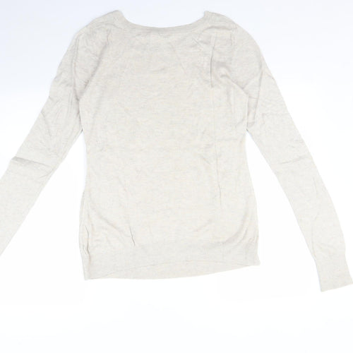 H&M Womens Beige   Pullover Jumper Size M