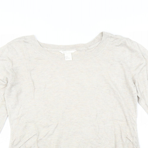 H&M Womens Beige   Pullover Jumper Size M