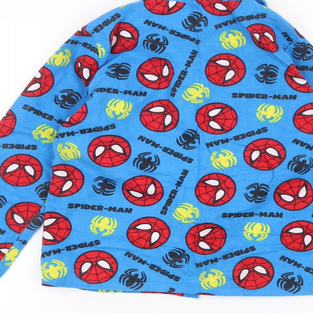 Matalan Boys Blue   Basic Button-Up Size 9-10 Years  - Spider man