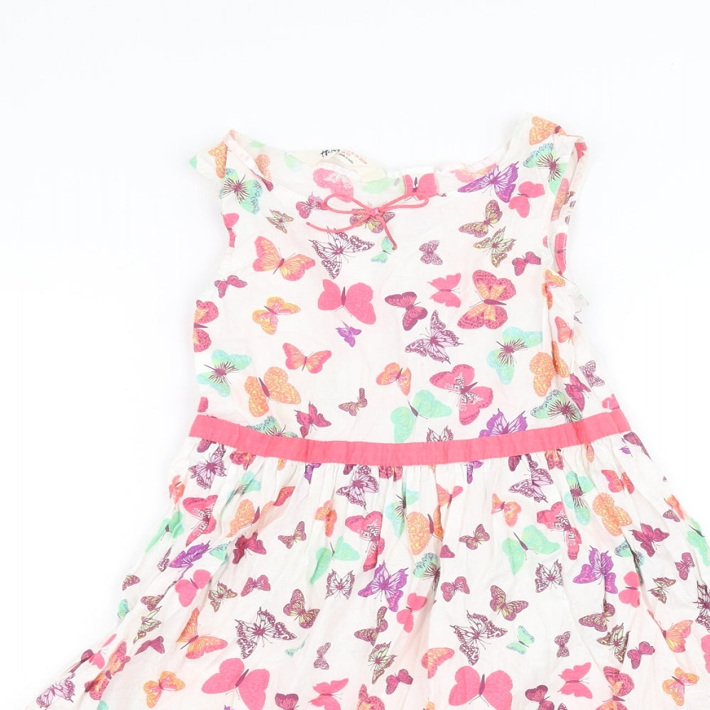 H&M Girls White   A-Line  Size 6-7 Years