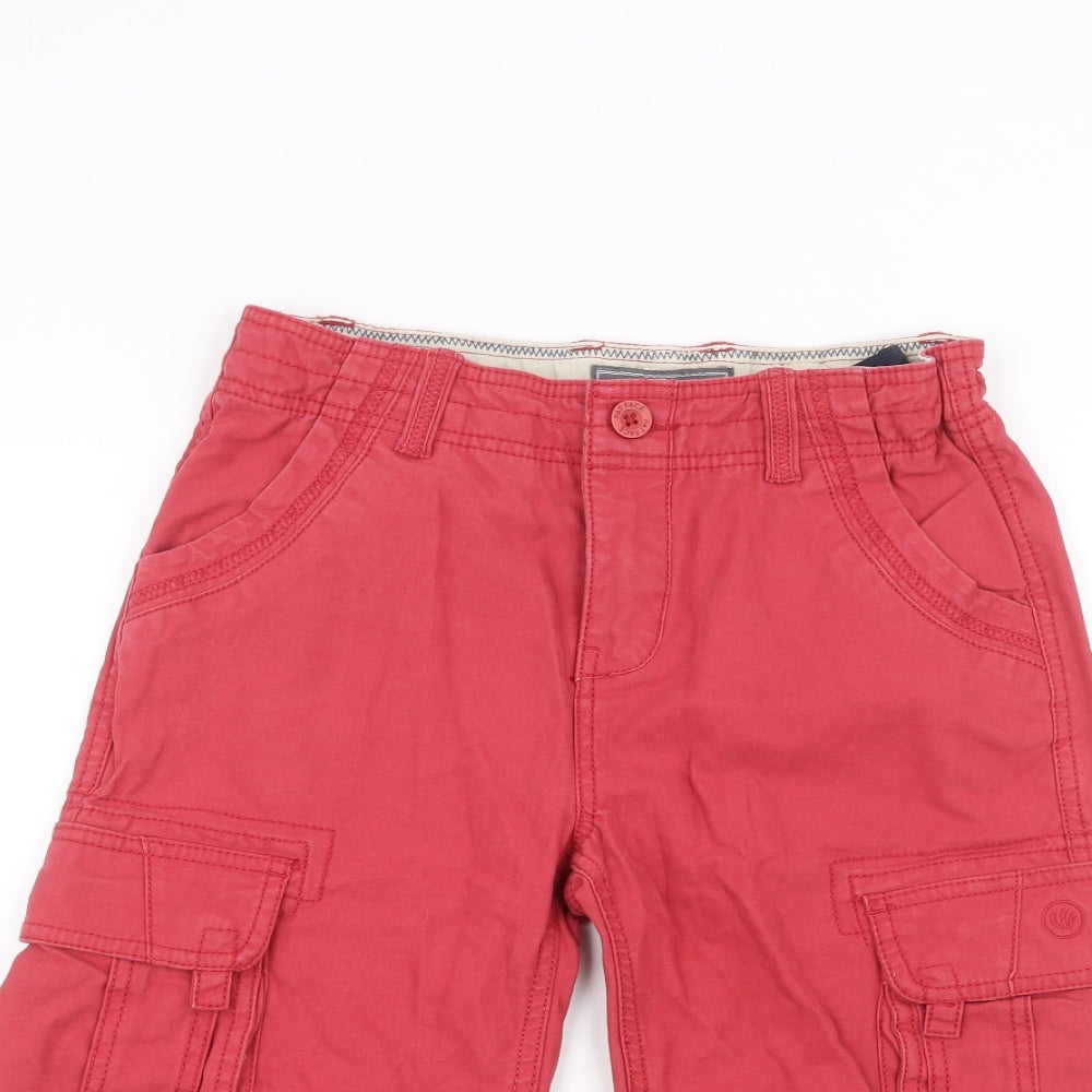 Fat Face Boys Red   Cargo Shorts Size 12-13 Years