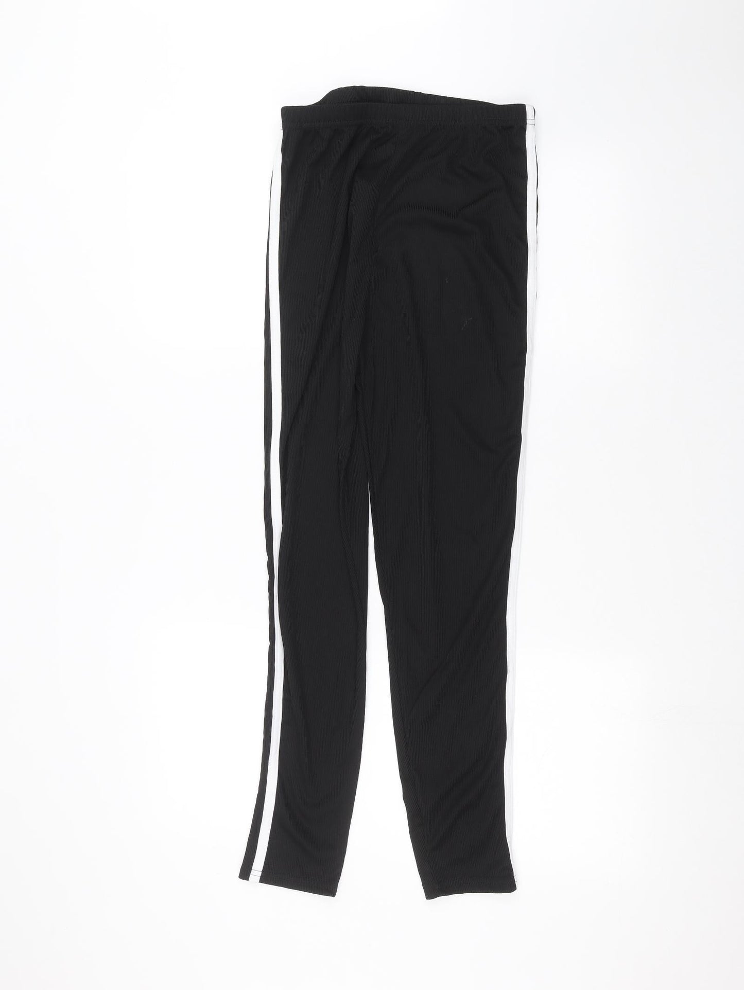 Boohoo Womens Black   Jogger Leggings Size 14 L24 in