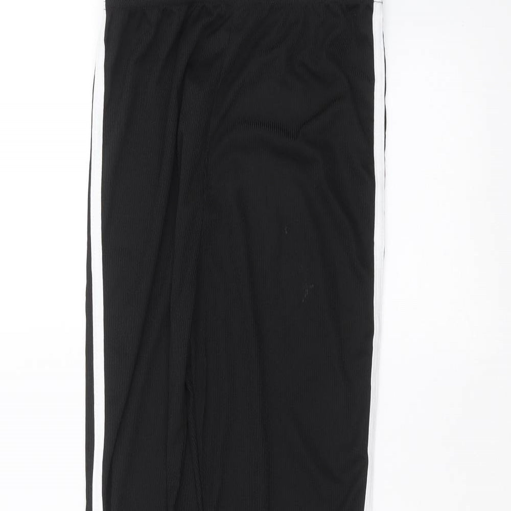 Boohoo Womens Black   Jogger Leggings Size 14 L24 in