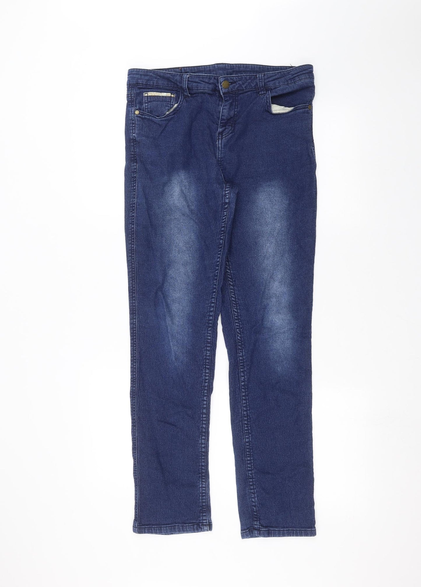 Avon Womens Blue  Denim Skinny Jeans Size 14 L27 in