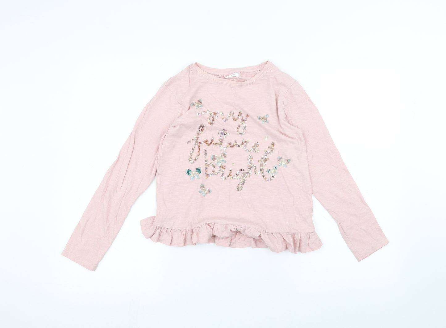 NEXT Girls Pink   Basic T-Shirt Size 10 Years