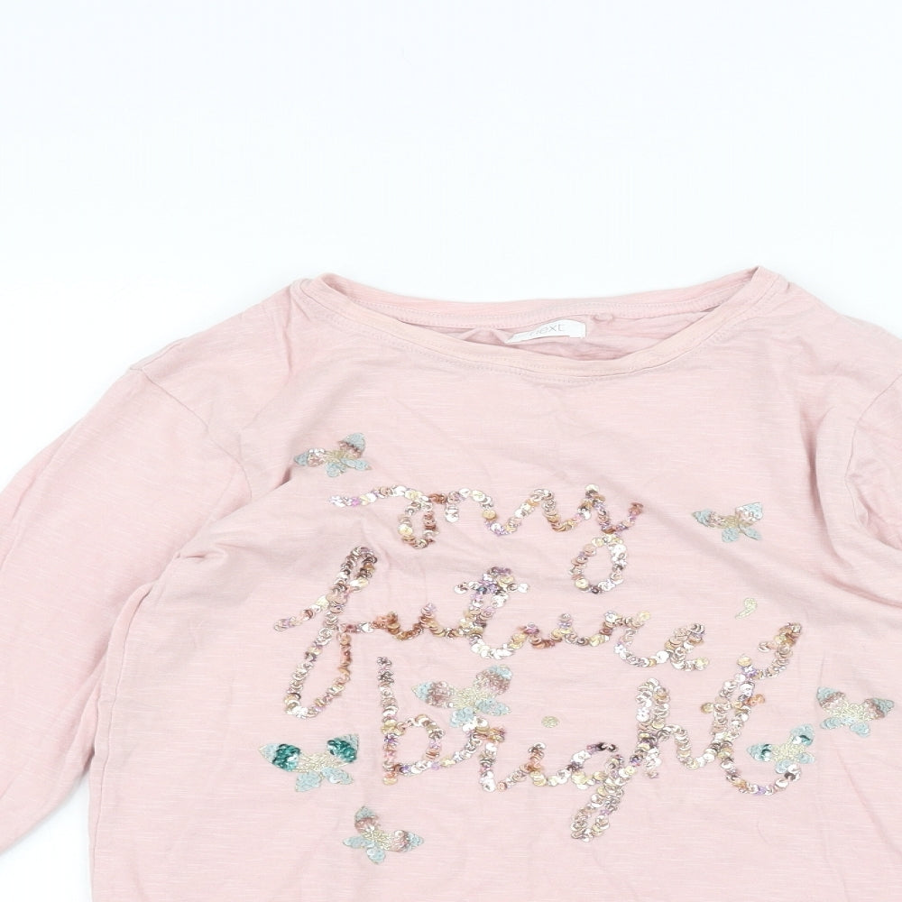 NEXT Girls Pink   Basic T-Shirt Size 10 Years