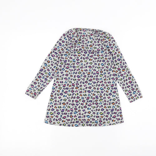 Land's End Girls Grey   Basic T-Shirt Size 3 Years