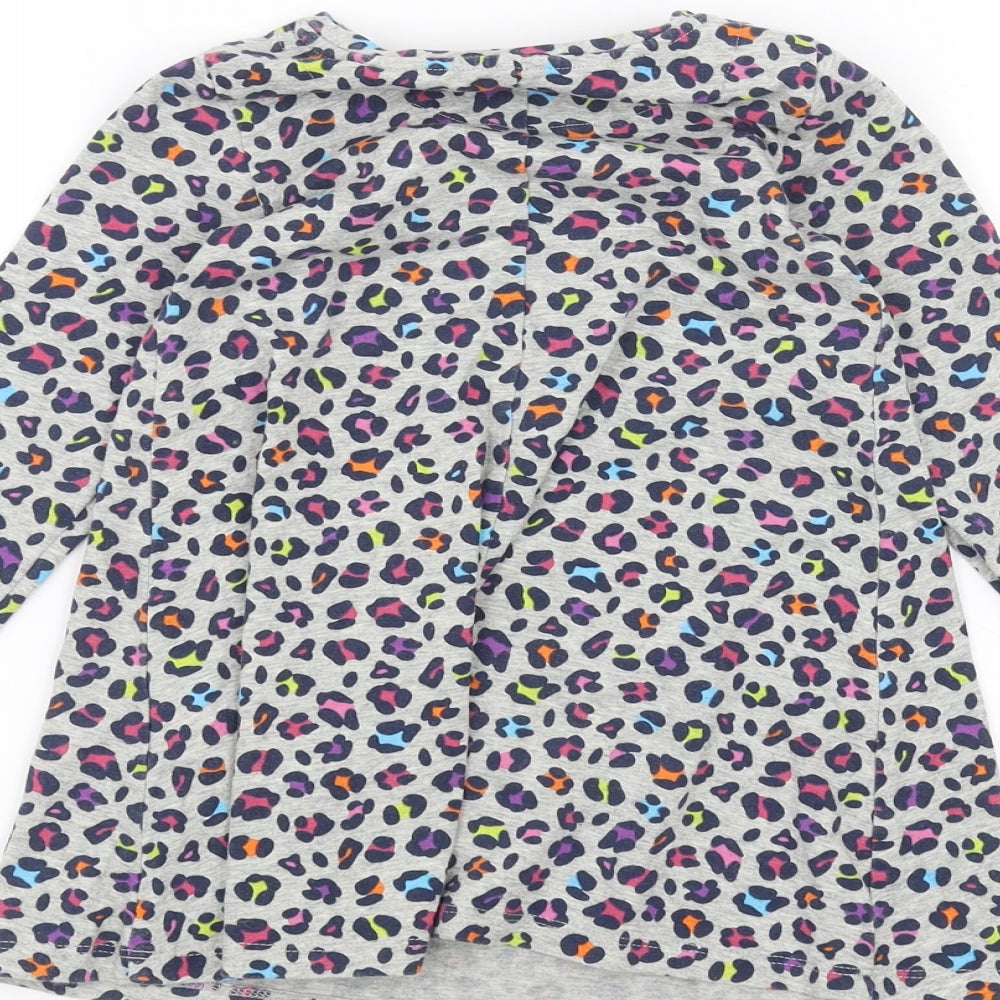 Land's End Girls Grey   Basic T-Shirt Size 3 Years