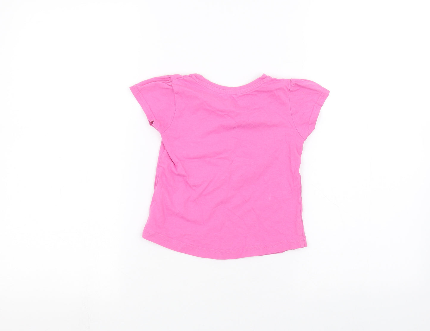 Young Dimension Girls Pink   Basic T-Shirt Size 3-4 Years