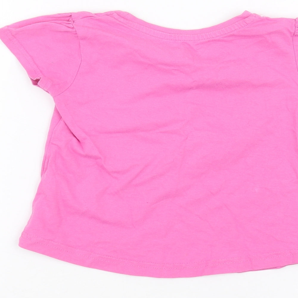 Young Dimension Girls Pink   Basic T-Shirt Size 3-4 Years
