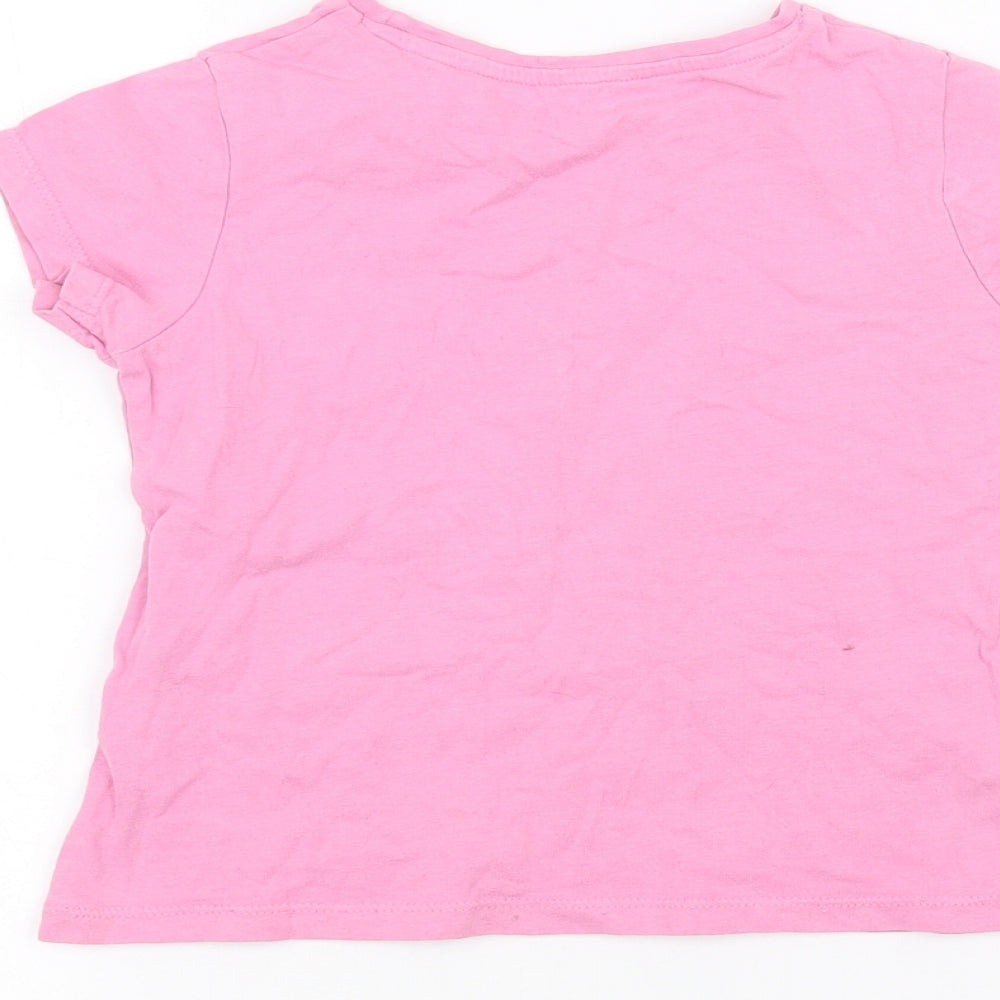 Nutmeg Girls Pink   Basic T-Shirt Size 4-5 Years