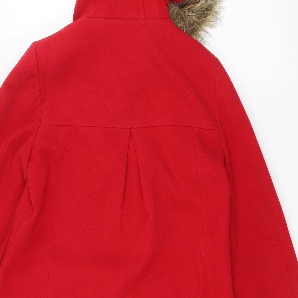 Dorothy Perkins Womens Red   Parka Coat Size 8