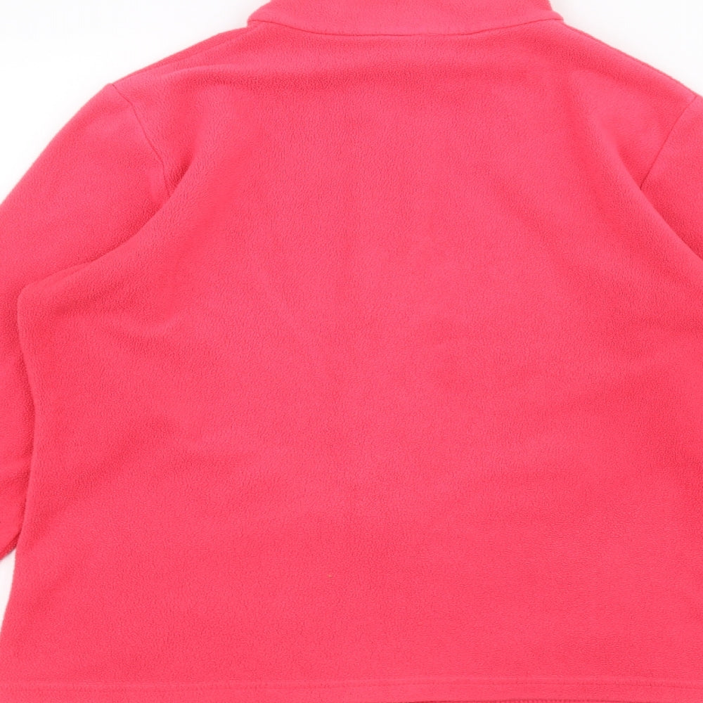 Marks and Spencer Womens Pink   Full Zip Jumper Size 14
