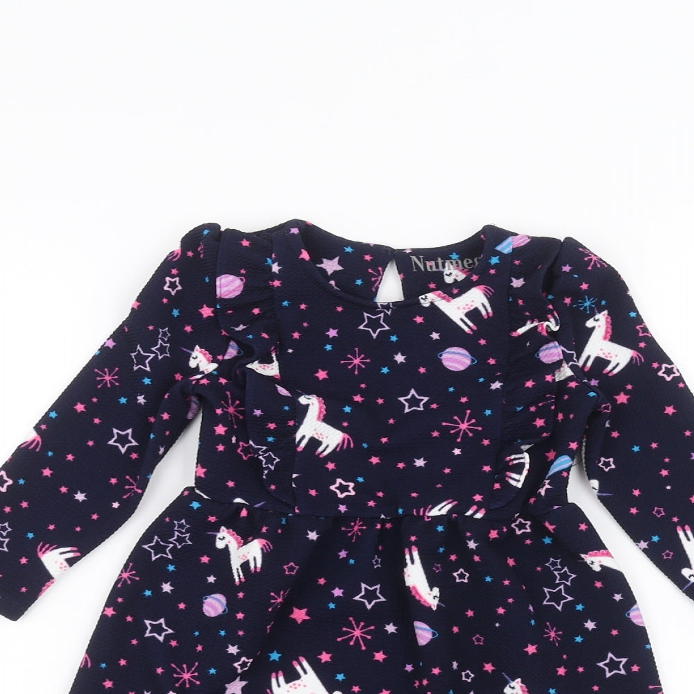 Nutmeg Girls Blue   A-Line  Size 2-3 Years