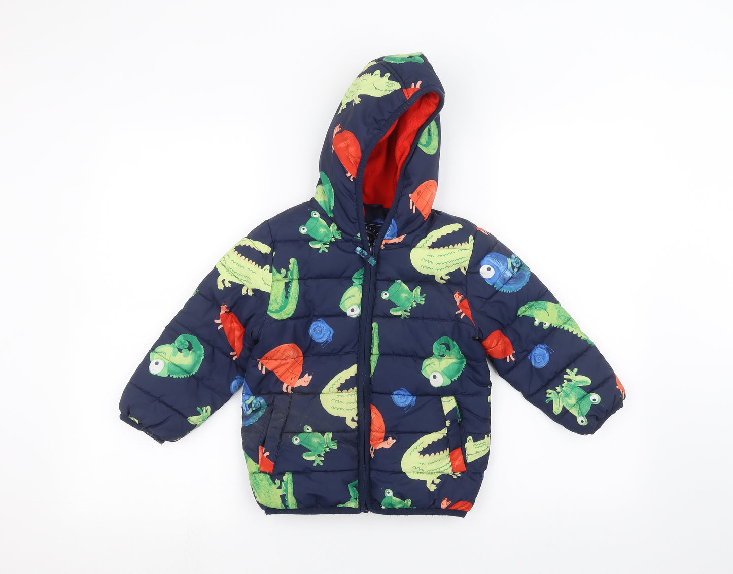 George Boys Blue   Puffer Jacket Coat Size 2-3 Years