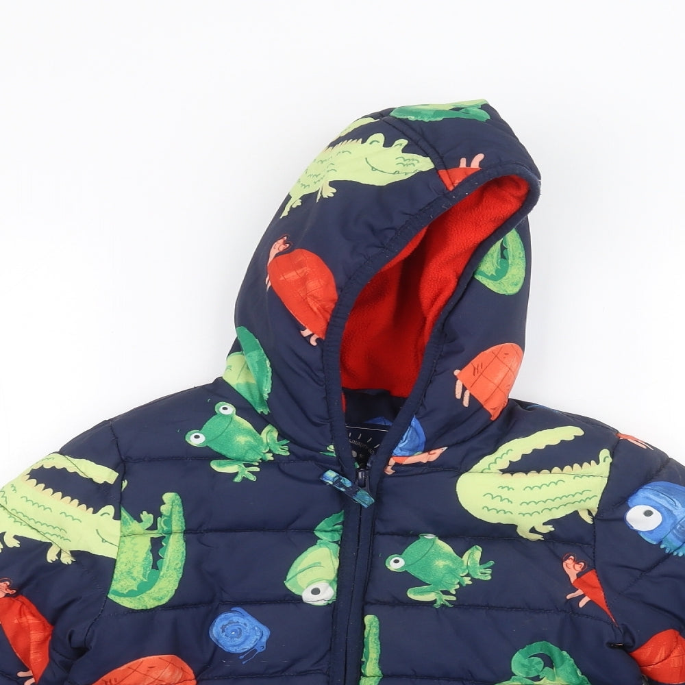 George Boys Blue   Puffer Jacket Coat Size 2-3 Years