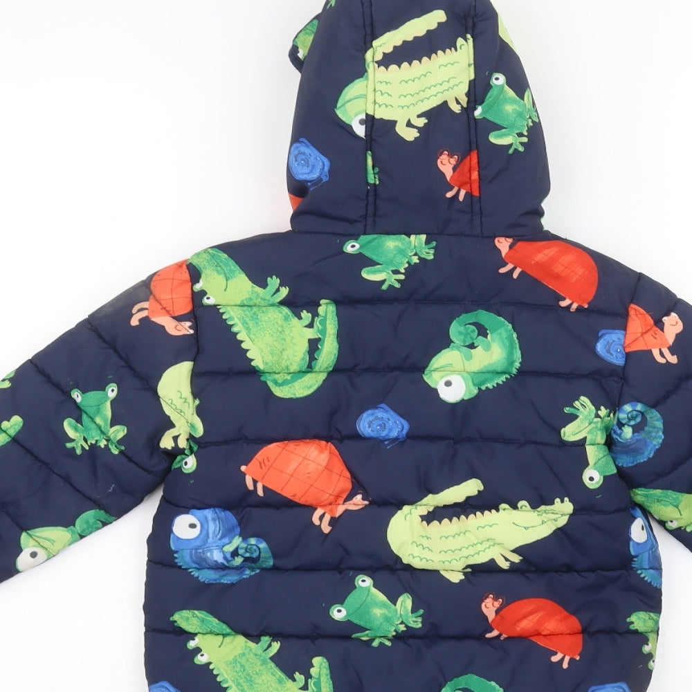 George Boys Blue   Puffer Jacket Coat Size 2-3 Years