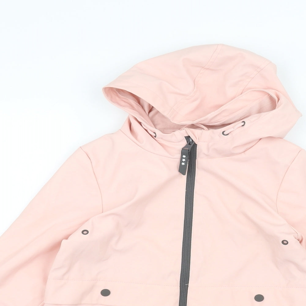 F&F Girls Pink   Rain Coat Coat Size 6-7 Years