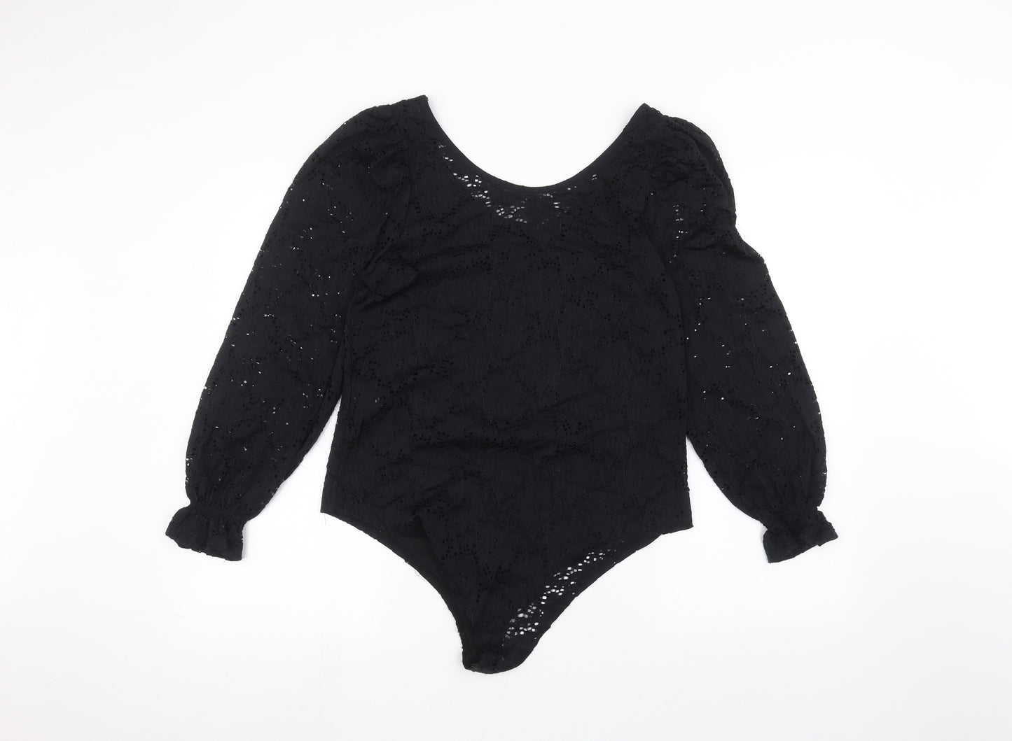 Primark Womens Black   Bodysuit One-Piece Size L