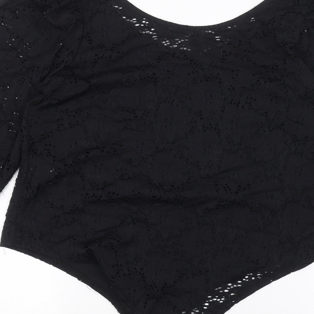 Primark Womens Black   Bodysuit One-Piece Size L