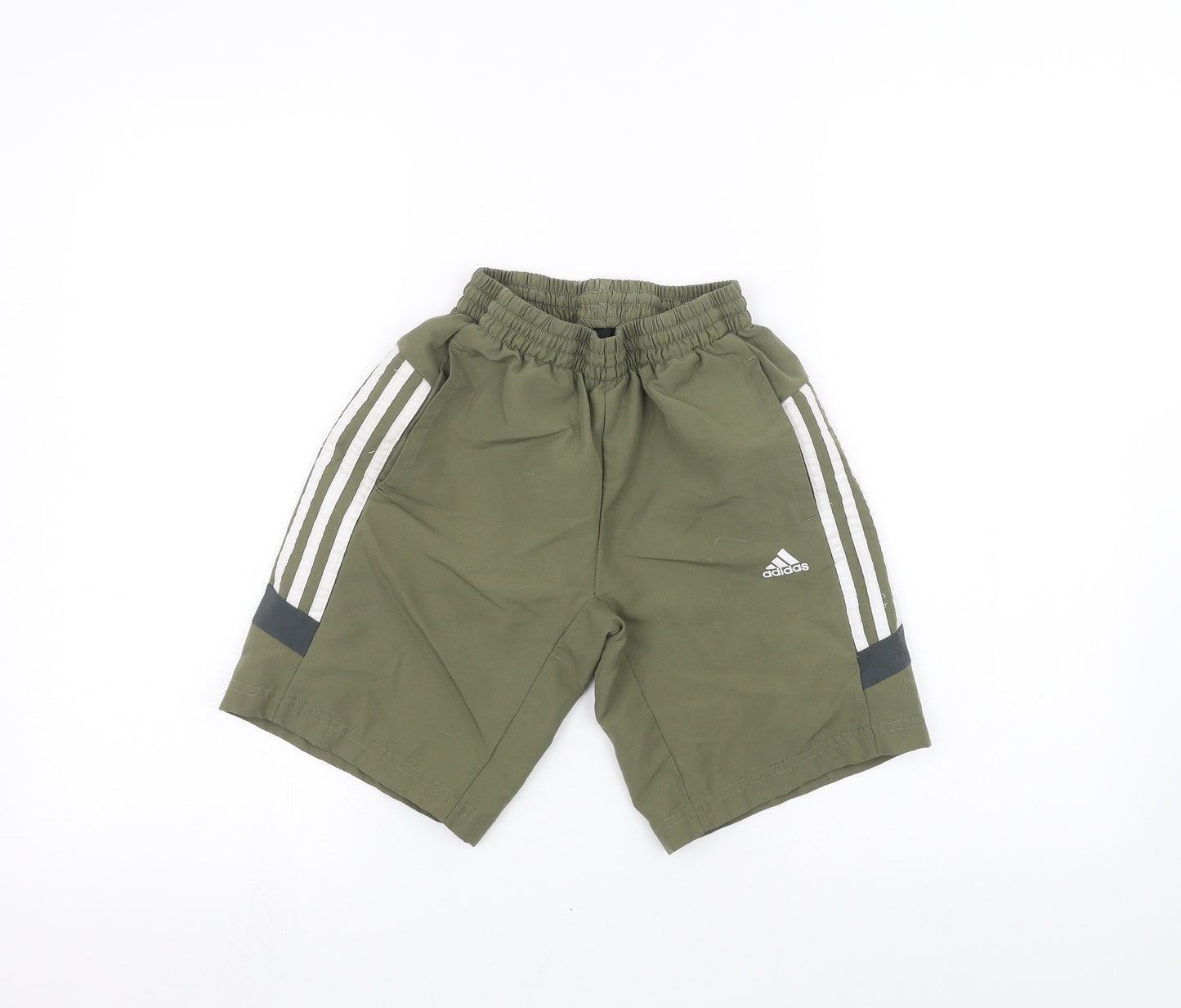 adidas Boys Green   Sweat Shorts Size 9-10 Years - swim short