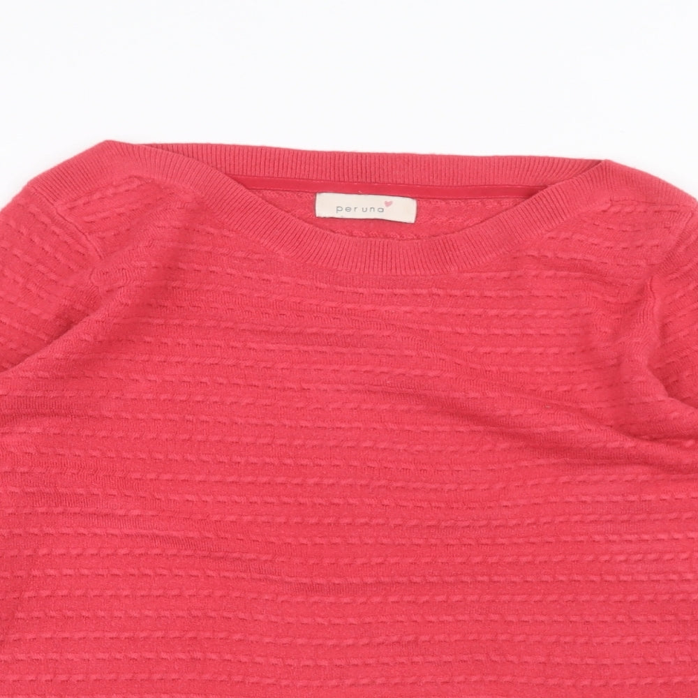 Marks and Spencer Womens Pink   Basic T-Shirt Size 8
