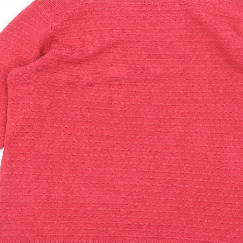 Marks and Spencer Womens Pink   Basic T-Shirt Size 8