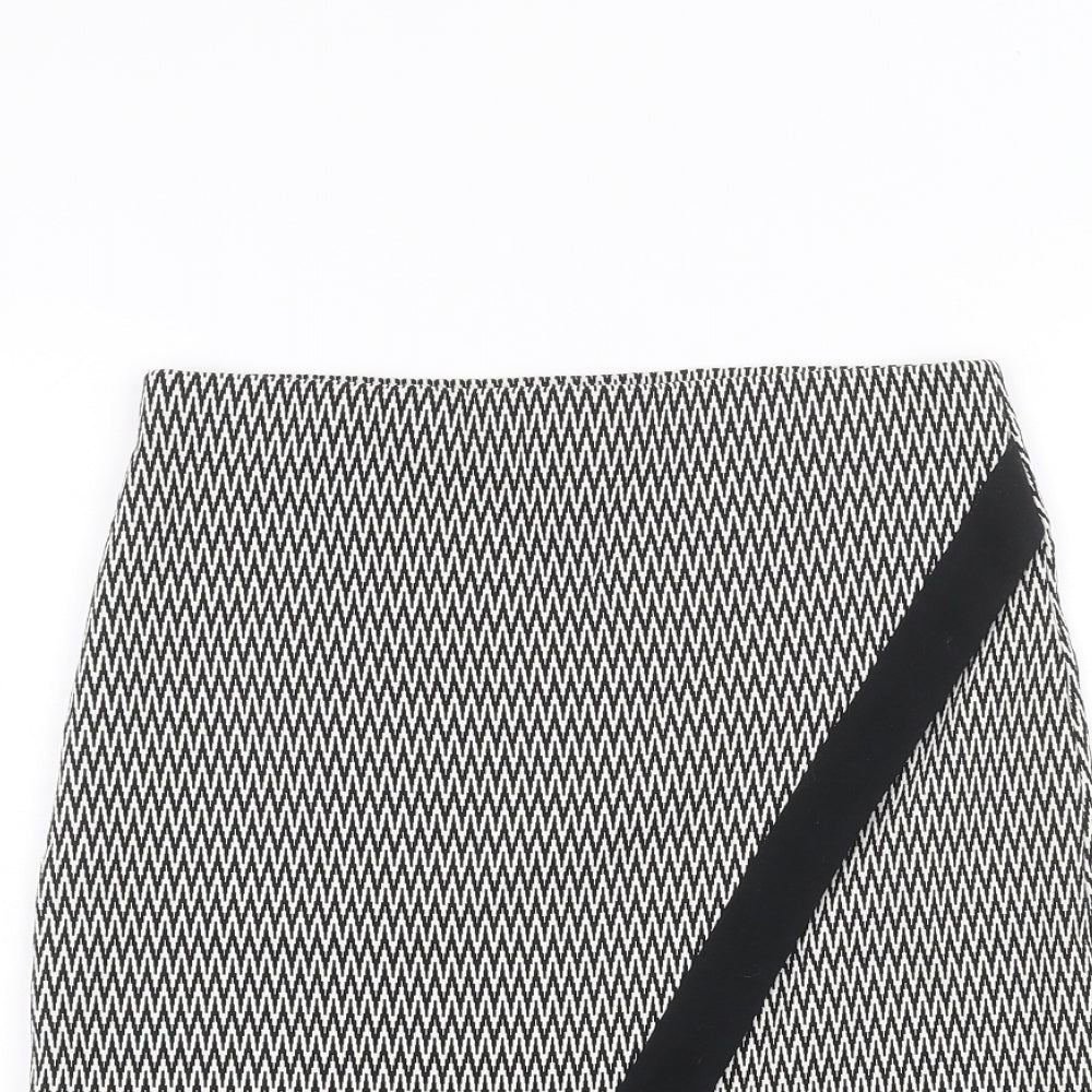Atmosphere Womens White Striped  Mini Skirt Size 10
