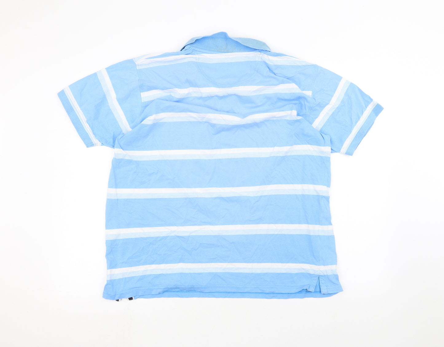 james pringle Mens Blue Striped   Polo Size L