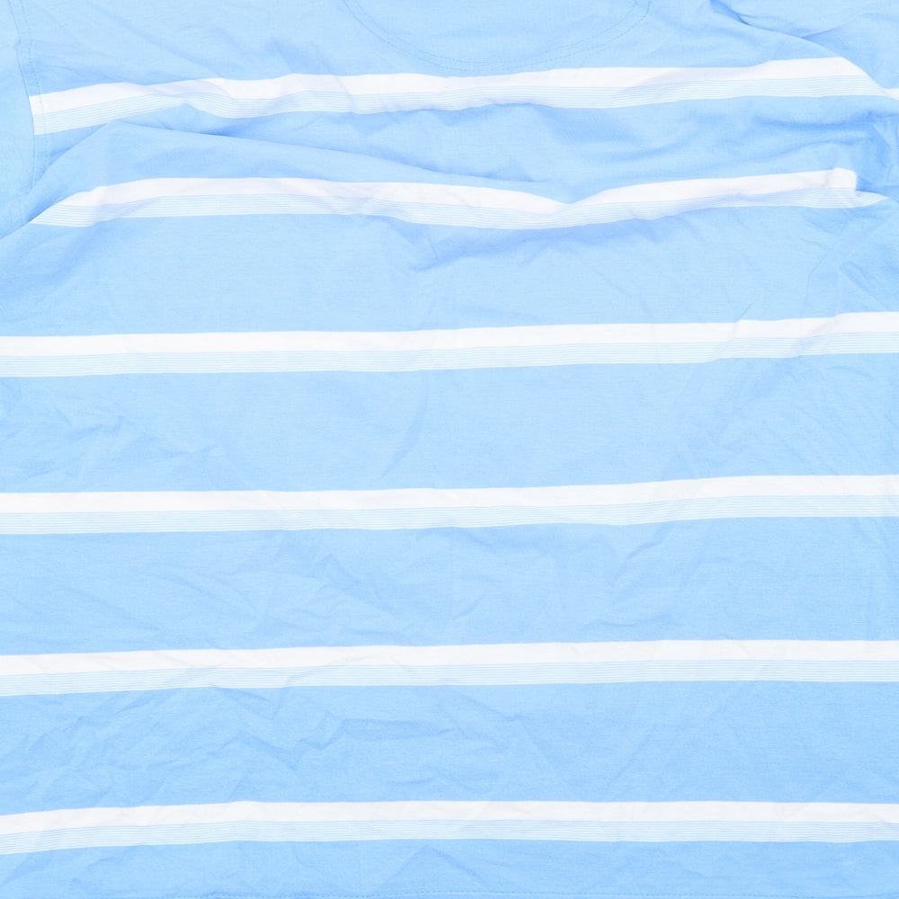 james pringle Mens Blue Striped   Polo Size L