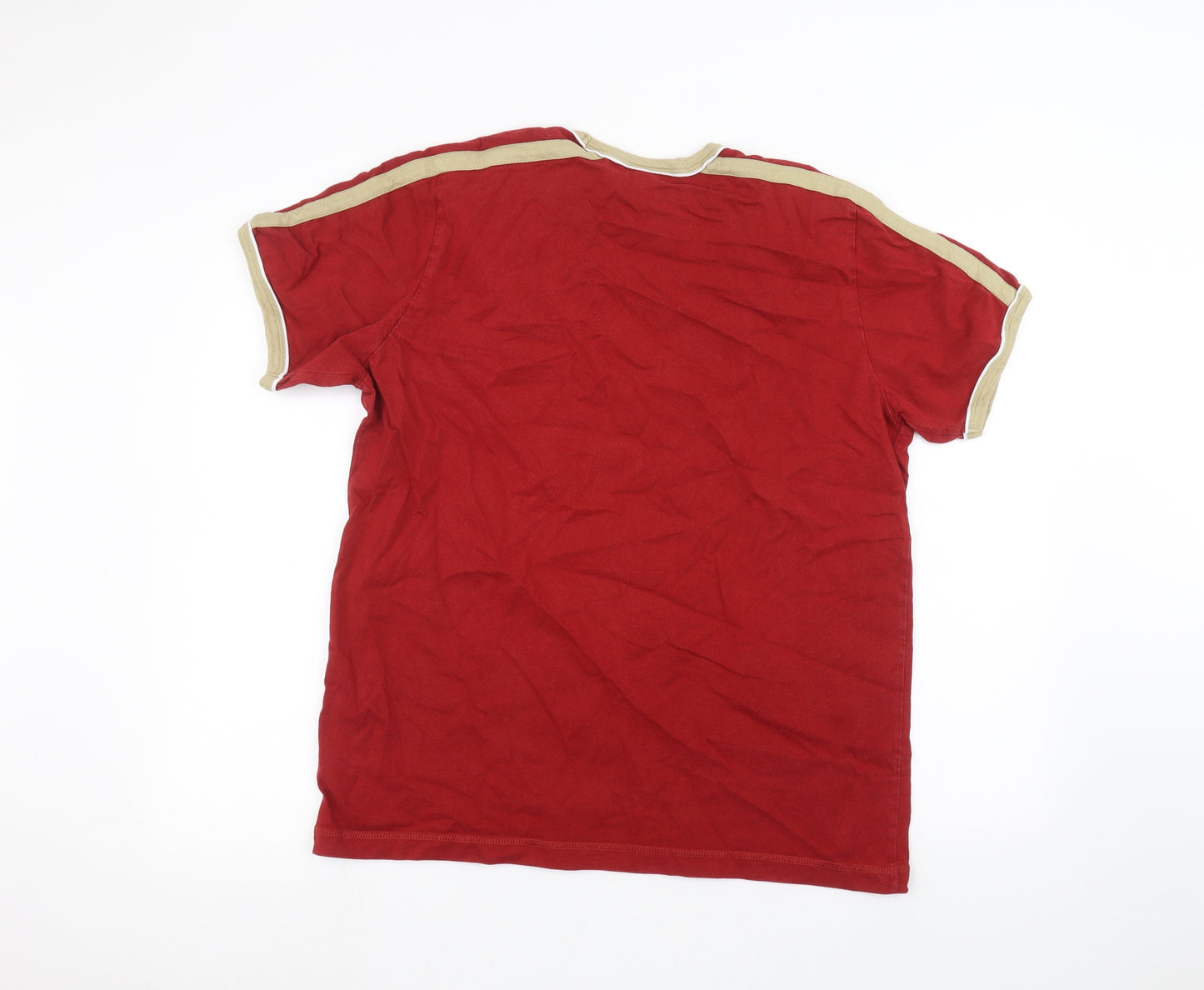 Burton Mens Red    T-Shirt Size L
