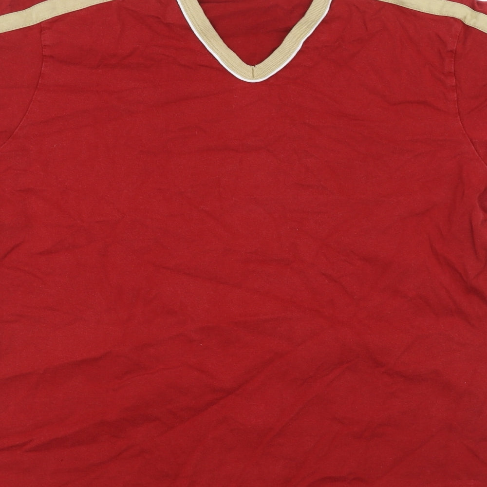 Burton Mens Red    T-Shirt Size L