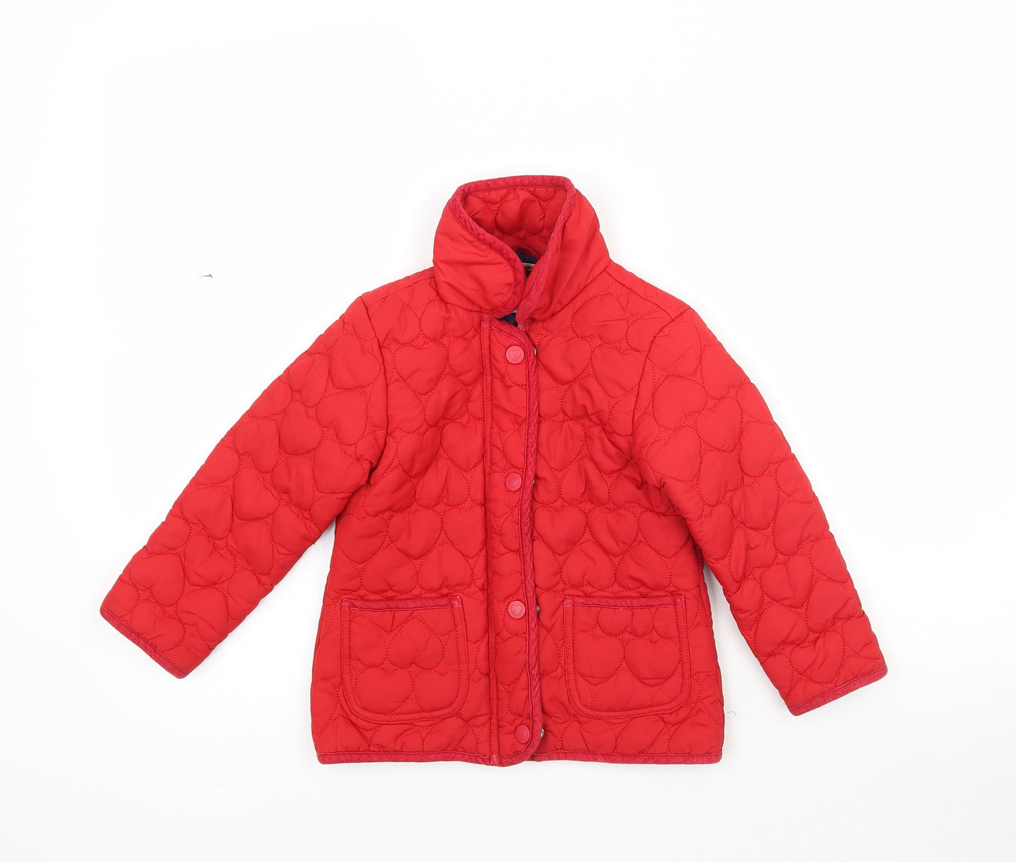 Young Dimension Girls Red   Jacket Coat Size 4-5 Years  - Heart