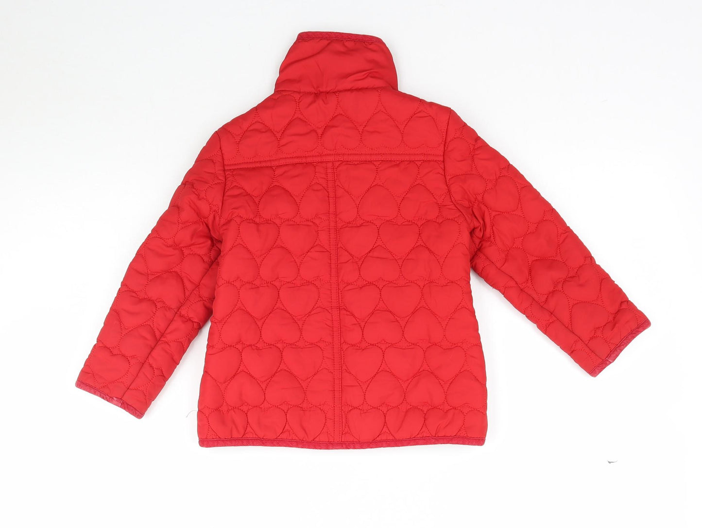 Young Dimension Girls Red   Jacket Coat Size 4-5 Years  - Heart