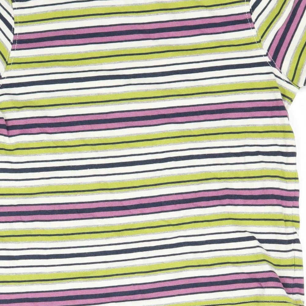 John Lewis Boys Multicoloured Striped  Basic T-Shirt Size 5 Years
