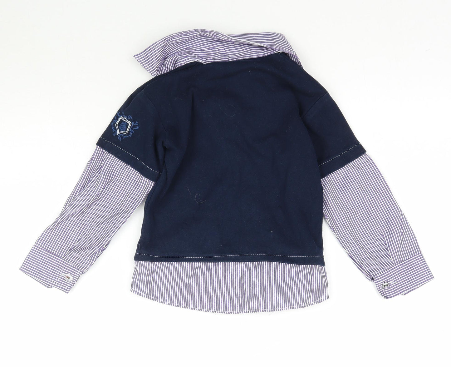 Preworn Boys Blue   Basic T-Shirt Size 5-6 Years