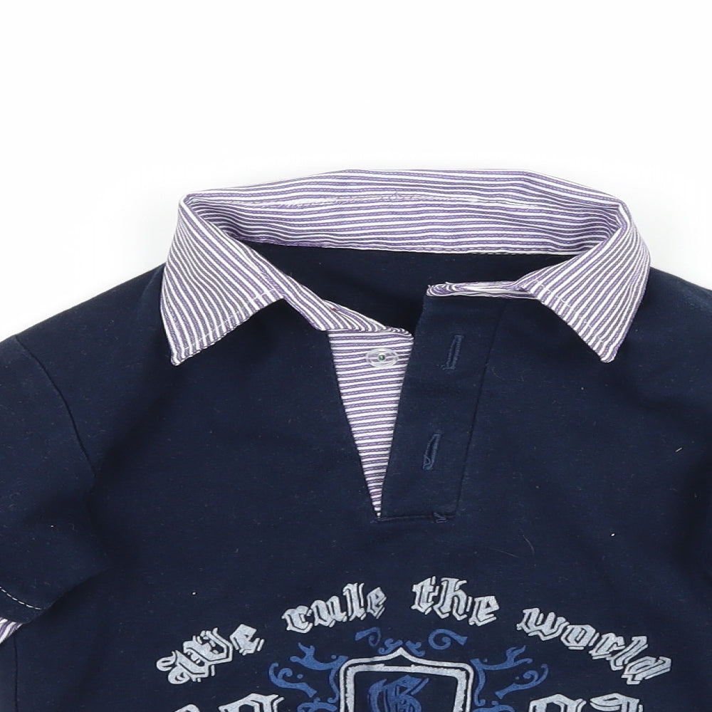 Preworn Boys Blue   Basic T-Shirt Size 5-6 Years