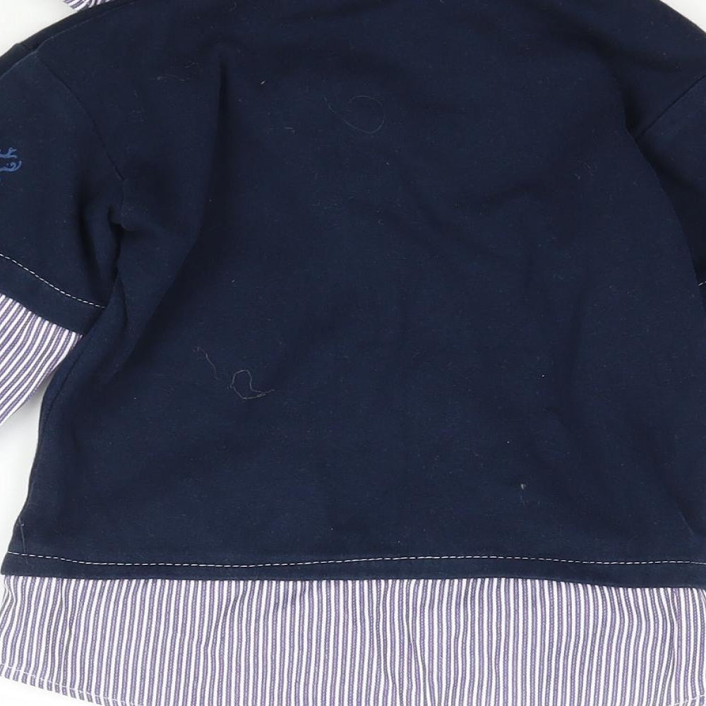 Preworn Boys Blue   Basic T-Shirt Size 5-6 Years