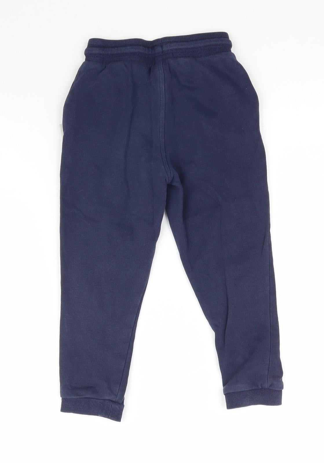 George Boys Blue   Jogger Trousers Size 3-4 Years