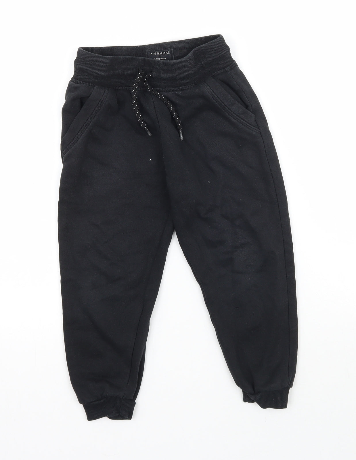 Primark Boys Black   Jogger Trousers Size 3-4 Years